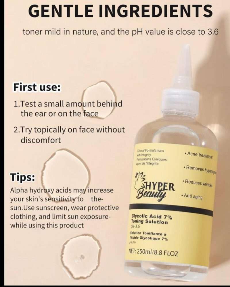Glycolic toning solution